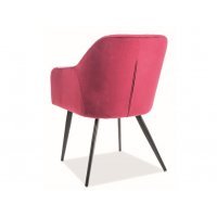 Scaun Tapitat ELINA VELVET Genarom SN Gri / Tap 72